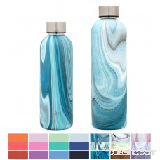 Simple Modern 25oz Bolt Water Bottle - Stainless Steel Hydro Swell Flask - Double Wall Vacuum Insulated Reusable Blue Small Kids Coffee Tumbler Leakproof Thermos - Ocean Quartz 569664318
